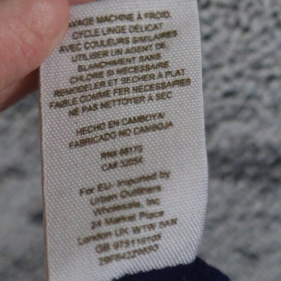 FREE PEOPLE Katya 3/4 Sleeve Lace Navy Blue Dress - Picture 8 of 8